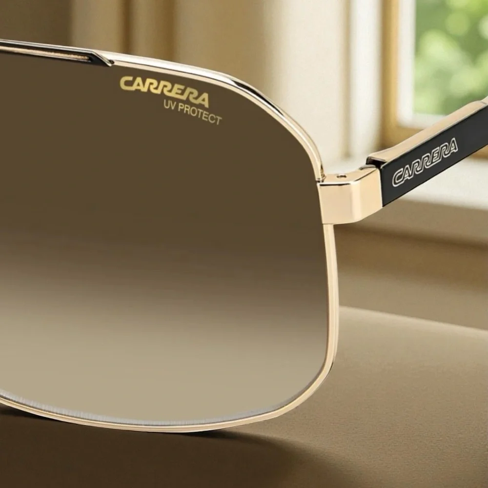UNISEXY CARRERA AVIATOR 1043/S 2M2 BLACK/GOLD SUNGLASSES